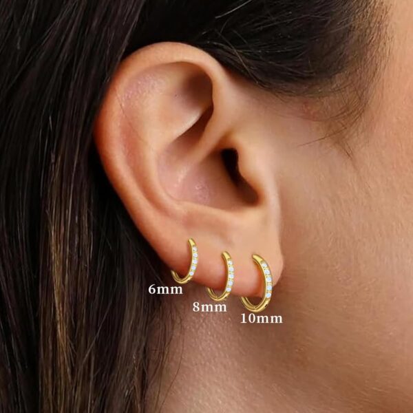 Small Hoop Earrings for Women - Image 2