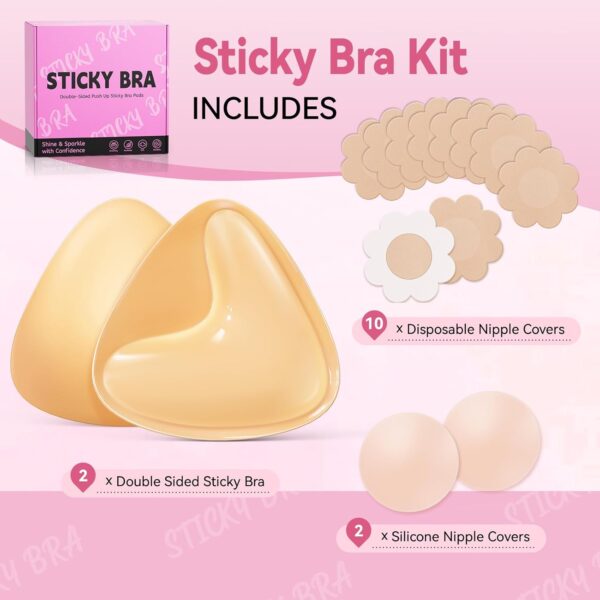 Push up Sticky Bra Pads - Image 2